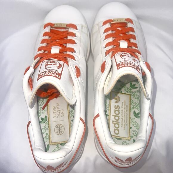 Adidas Stan Smith White Red Gold Mens Size 9 Classic Leather Sneakers Casual main image 5